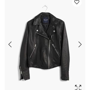 Madewell Washed Leather Moto Jacket
